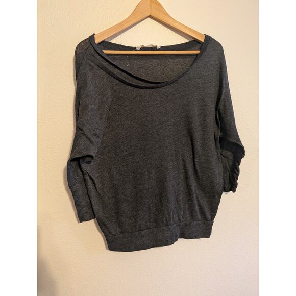 Old navy black oversized off the shoulder sweater size S cotton blend 2011 - Picture 2 of 7